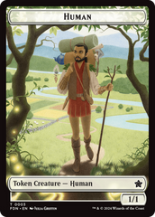 Copy // Human Double-Sided Token [Foundations Tokens] | Game Grid - Logan