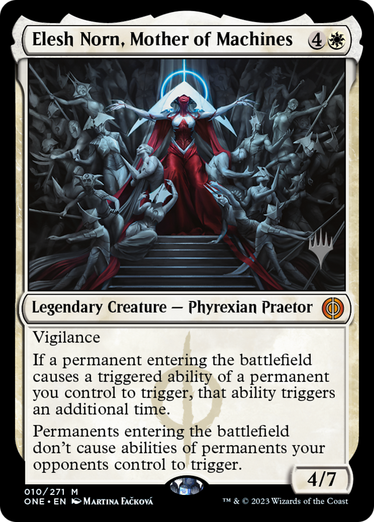 Elesh Norn, Mother of Machines (Promo Pack) [Phyrexia: All Will Be One Promos] | Game Grid - Logan