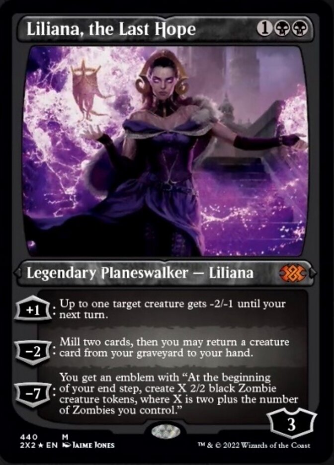 Liliana, the Last Hope (Foil Etched) [Double Masters 2022] | Game Grid - Logan