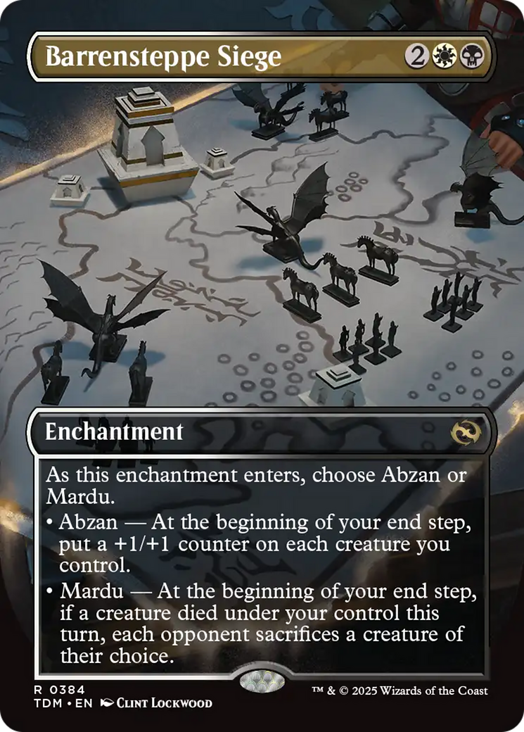 Barrensteppe Siege (Borderless) [Tarkir: Dragonstorm] | Game Grid - Logan