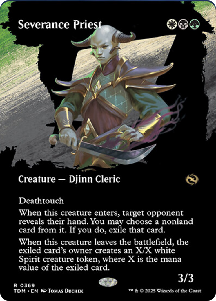 Severance Priest (Borderless) [Tarkir: Dragonstorm] | Game Grid - Logan