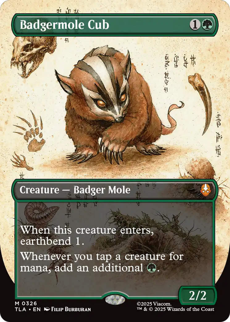 Badgermole Cub (Borderless) [Avatar: The Last Airbender] | Game Grid - Logan