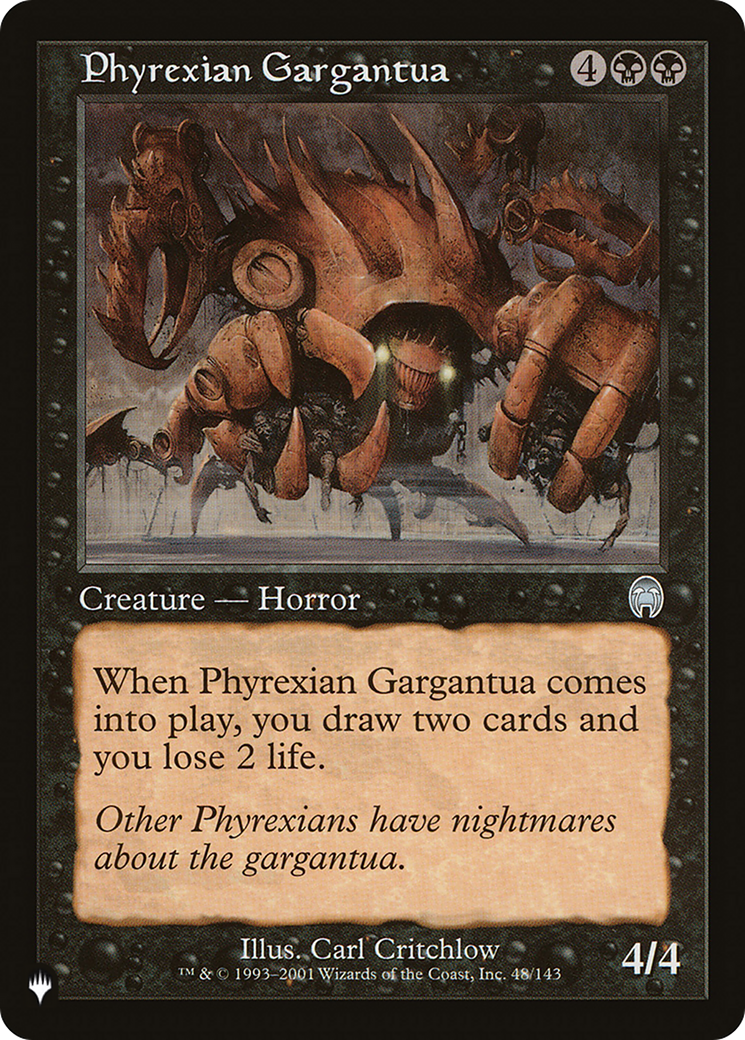 Phyrexian Gargantua [The List] | Game Grid - Logan