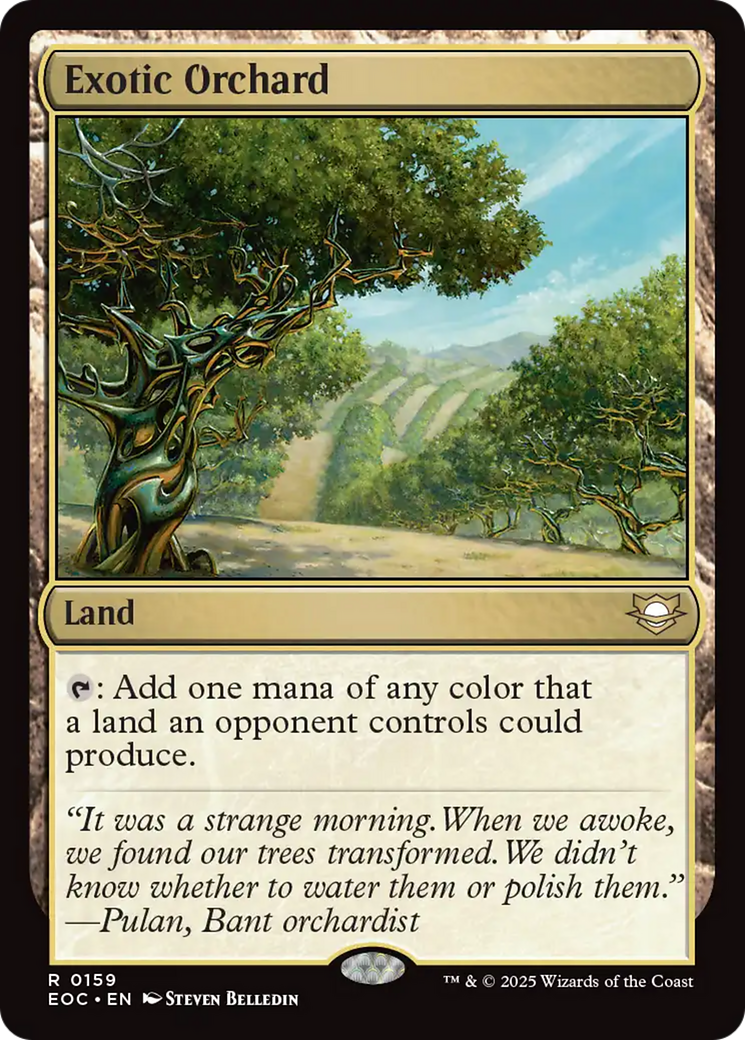Exotic Orchard [Edge of Eternities Commander] | Game Grid - Logan