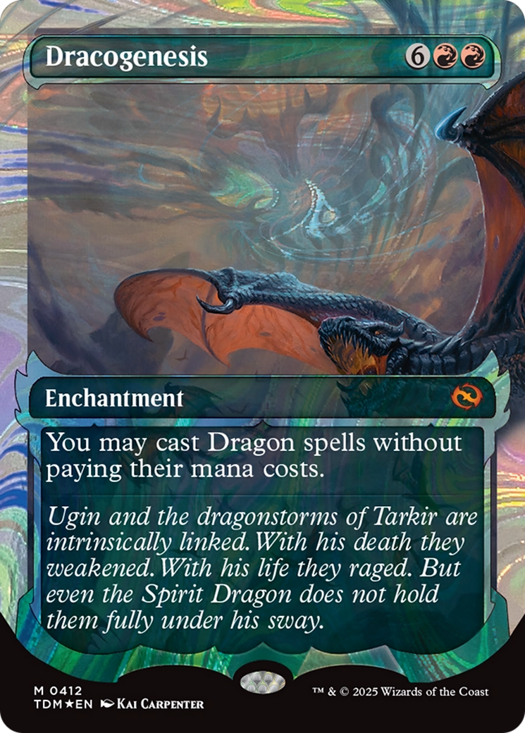 Dracogenesis (0412) (Showcase) (Halo Foil) [Tarkir: Dragonstorm] | Game Grid - Logan