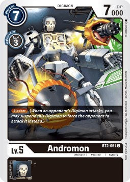Andromon [BT2-061] (Double Diamond Pre-Release) [Release Special Booster Promos] | Game Grid - Logan