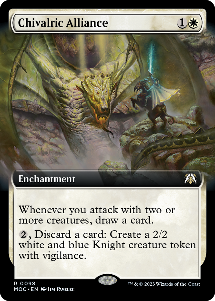 Chivalric Alliance (Extended Art) [March of the Machine Commander] | Game Grid - Logan