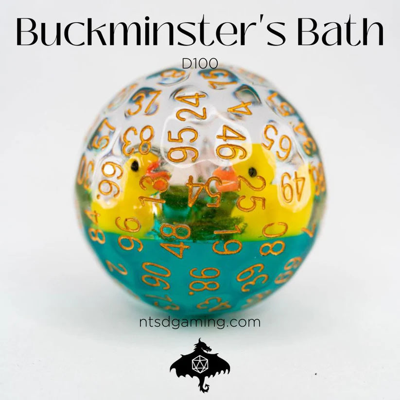 D100 Acrylic Dice: Buckminster's Bath | Game Grid - Logan