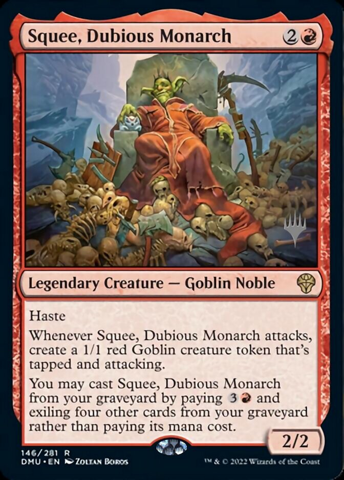 Squee, Dubious Monarch (Promo Pack) [Dominaria United Promos] | Game Grid - Logan