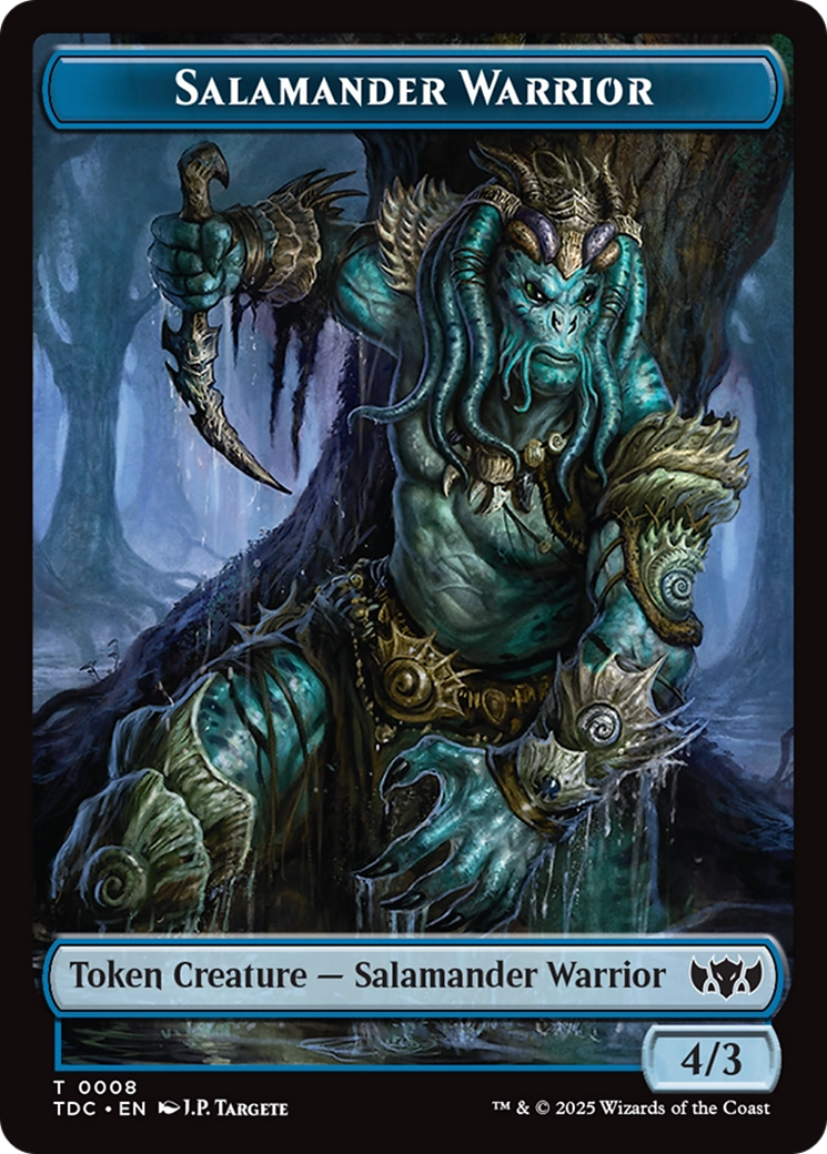 Salamander Warrior // Zombie Druid Double-Sided Token [Tarkir: Dragonstorm Commander Tokens] | Game Grid - Logan
