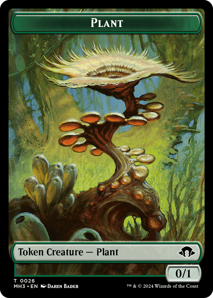 Zombie // Plant Double-Sided Token [Modern Horizons 3 Tokens] | Game Grid - Logan