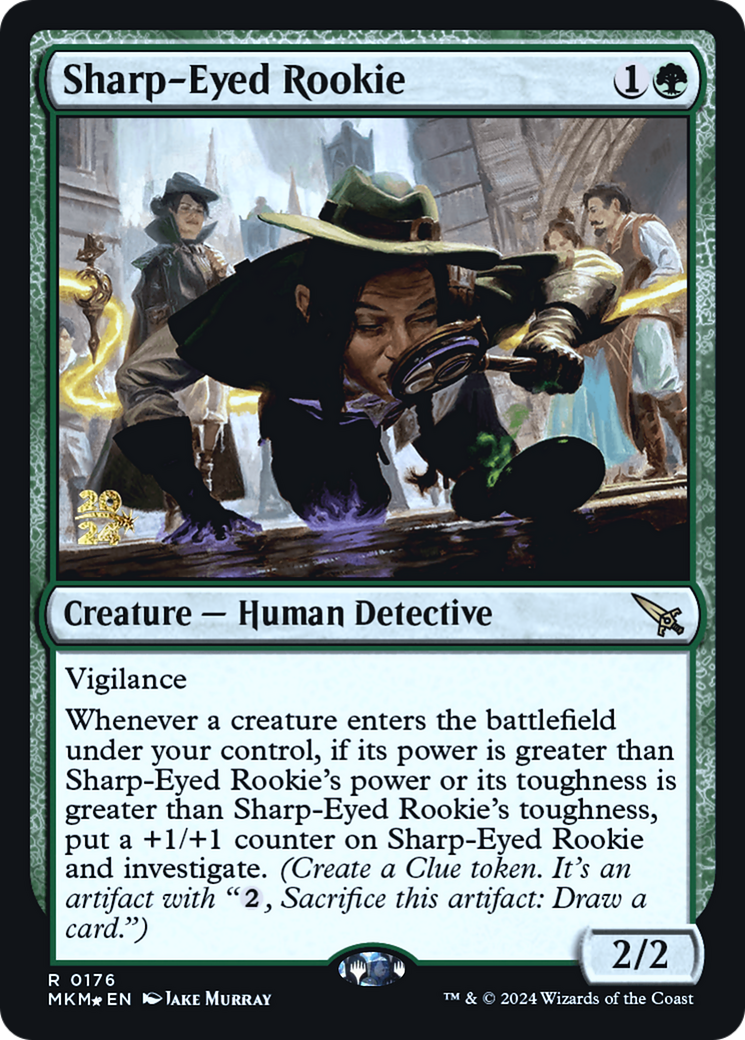 Sharp-Eyed Rookie [Murders at Karlov Manor Prerelease Promos] | Game Grid - Logan