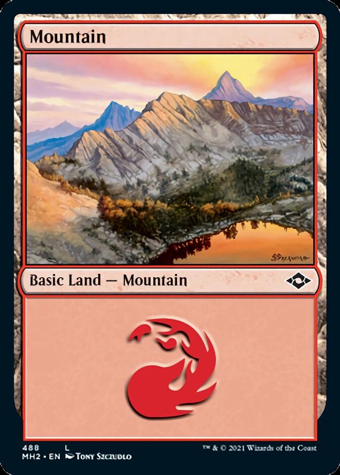 Mountain (488) (Foil Etched) [Modern Horizons 2] | Game Grid - Logan