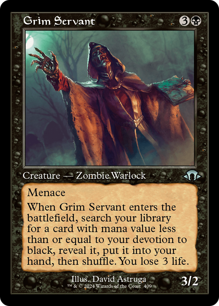 Grim Servant (Retro) [Modern Horizons 3] | Game Grid - Logan