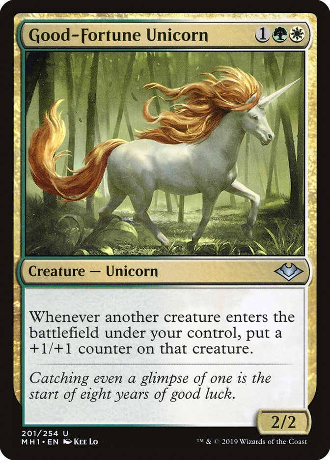 Good-Fortune Unicorn [Modern Horizons] | Game Grid - Logan