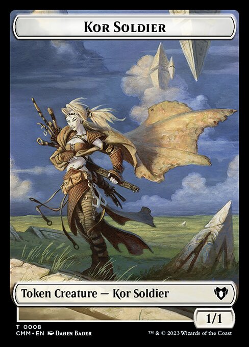 Elemental (0024) // Kor Soldier Double-Sided Token [Commander Masters Tokens] | Game Grid - Logan