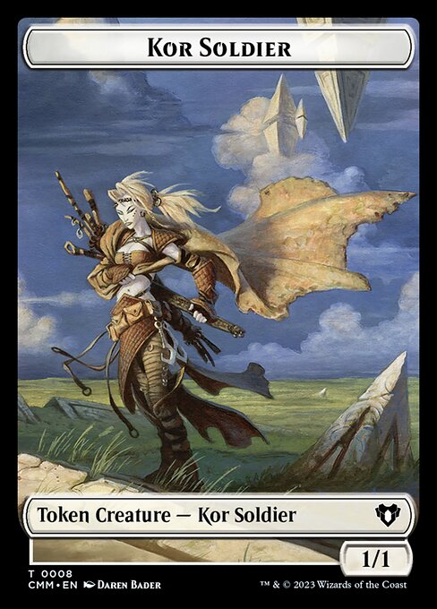 Saproling // Kor Soldier Double-Sided Token [Commander Masters Tokens] | Game Grid - Logan