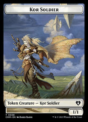 Treasure // Kor Soldier Double-Sided Token [Commander Masters Tokens] | Game Grid - Logan