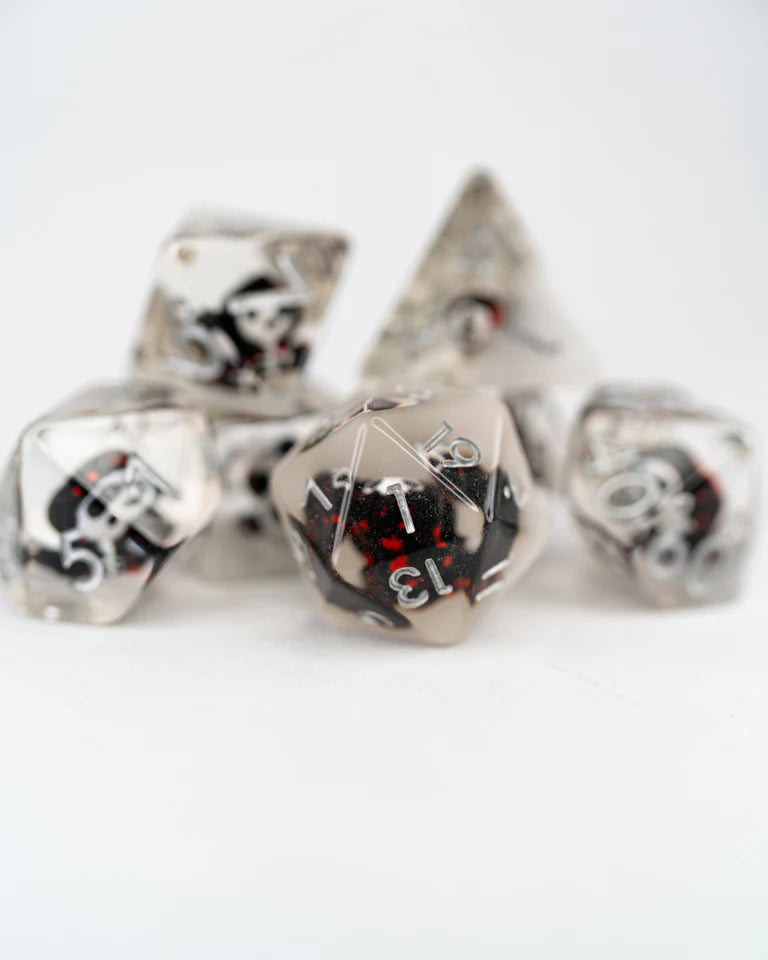 Acrylic RPG Dice Set: Grimmy Reaps | Game Grid - Logan