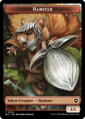 Hamster // Beast (024) Double-Sided Token [Bloomburrow Commander Tokens] | Game Grid - Logan