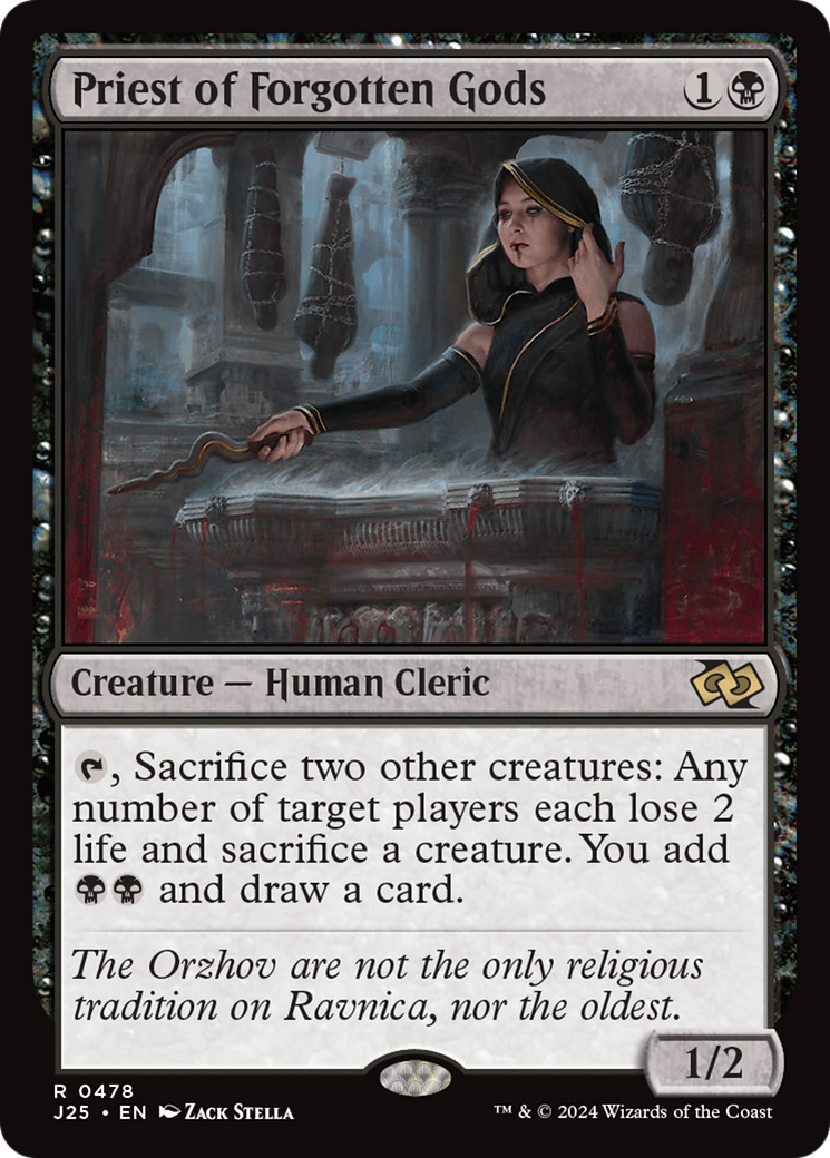 Priest of Forgotten Gods [Foundations Jumpstart] | Game Grid - Logan