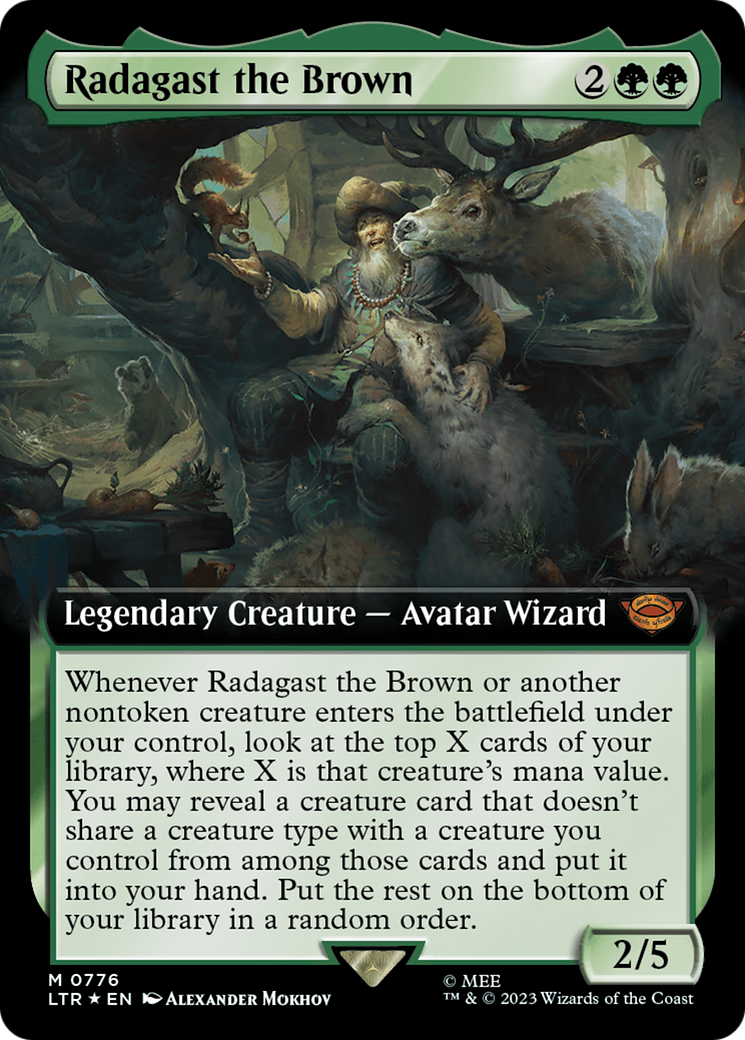 Radagast the Brown (Extended Art) (Surge Foil) [The Lord of the Rings: Tales of Middle-Earth] | Game Grid - Logan