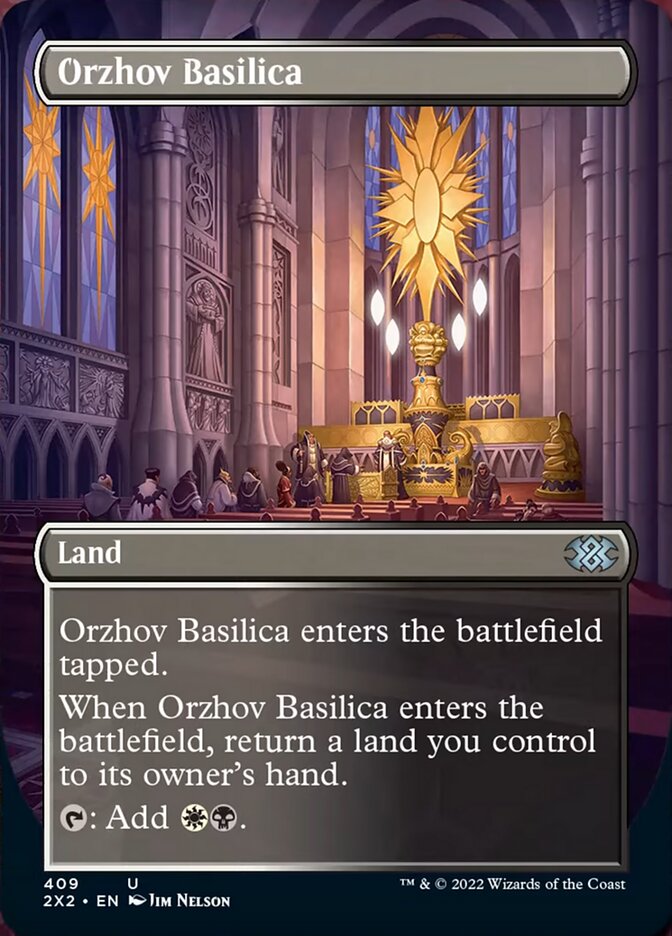 Orzhov Basilica (Borderless Alternate Art) [Double Masters 2022] | Game Grid - Logan