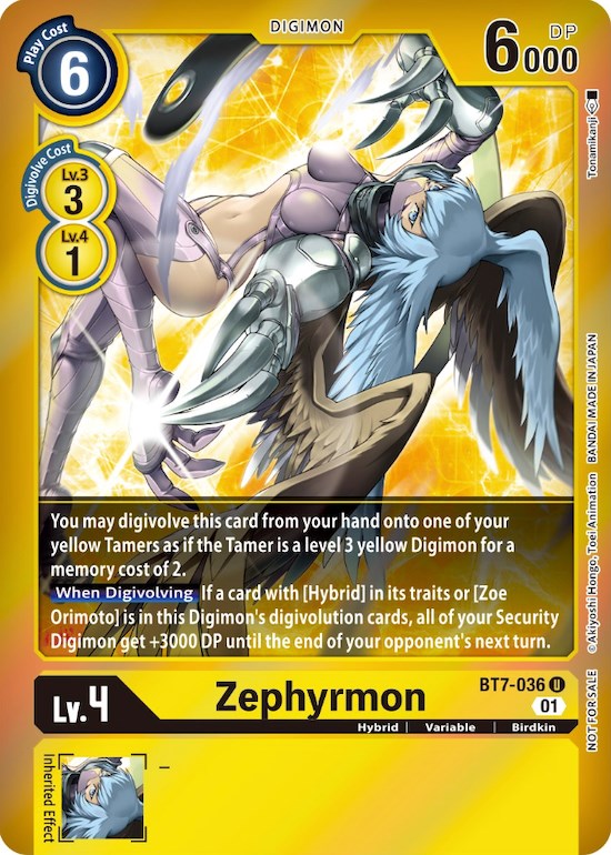 Zephyrmon [BT7-036] (Event Pack 3) [Next Adventure Promos] | Game Grid - Logan