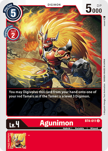 Agunimon [BT4-011] [Great Legend] | Game Grid - Logan