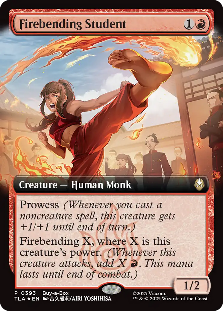 Firebending Student (Extended Art) [Avatar: The Last Airbender Promos] | Game Grid - Logan