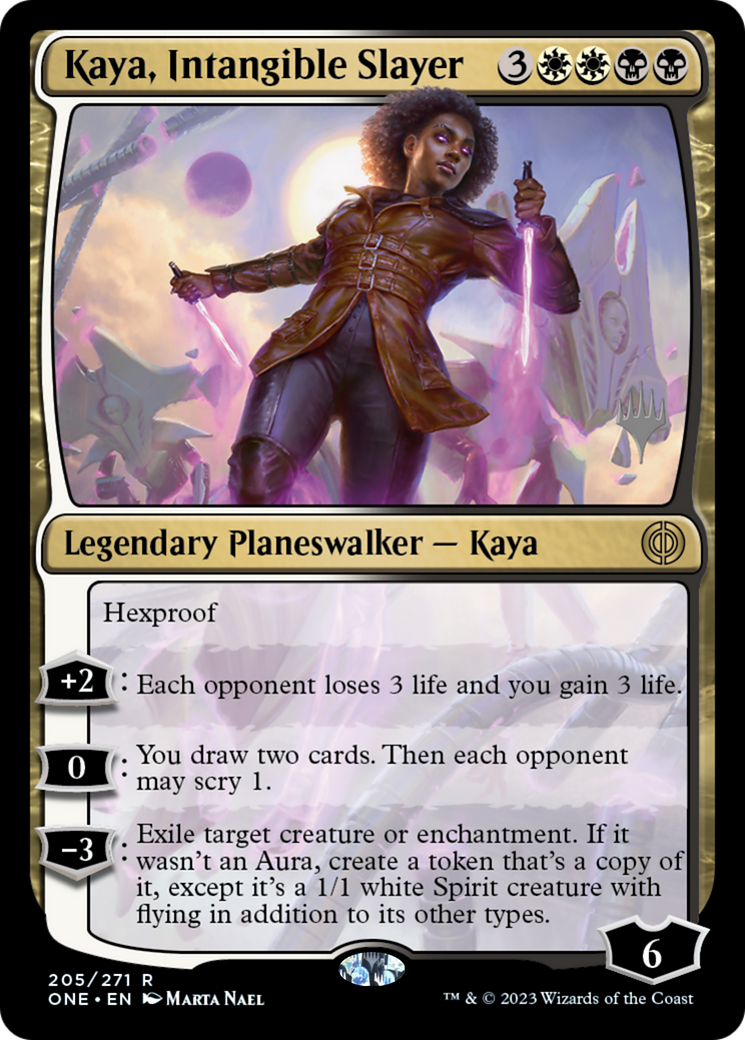 Kaya, Intangible Slayer (Promo Pack) [Phyrexia: All Will Be One Promos] | Game Grid - Logan