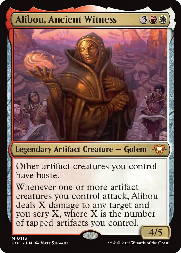 Alibou, Ancient Witness [Edge of Eternities Commander] | Game Grid - Logan