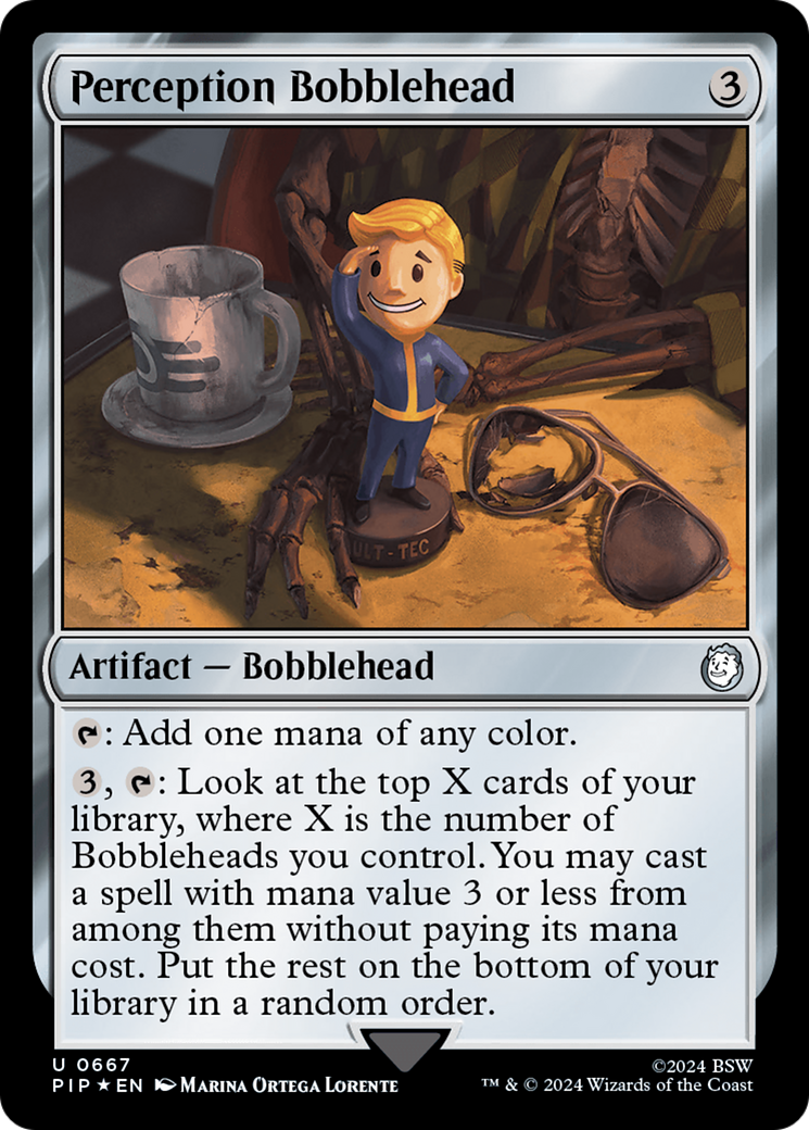 Perception Bobblehead (Surge Foil) [Fallout] | Game Grid - Logan