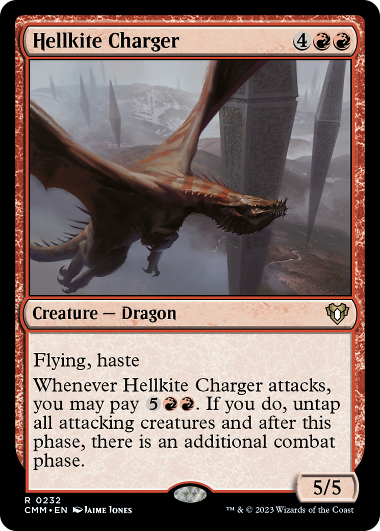 Hellkite Charger (Foil Etched) [Commander Masters] | Game Grid - Logan