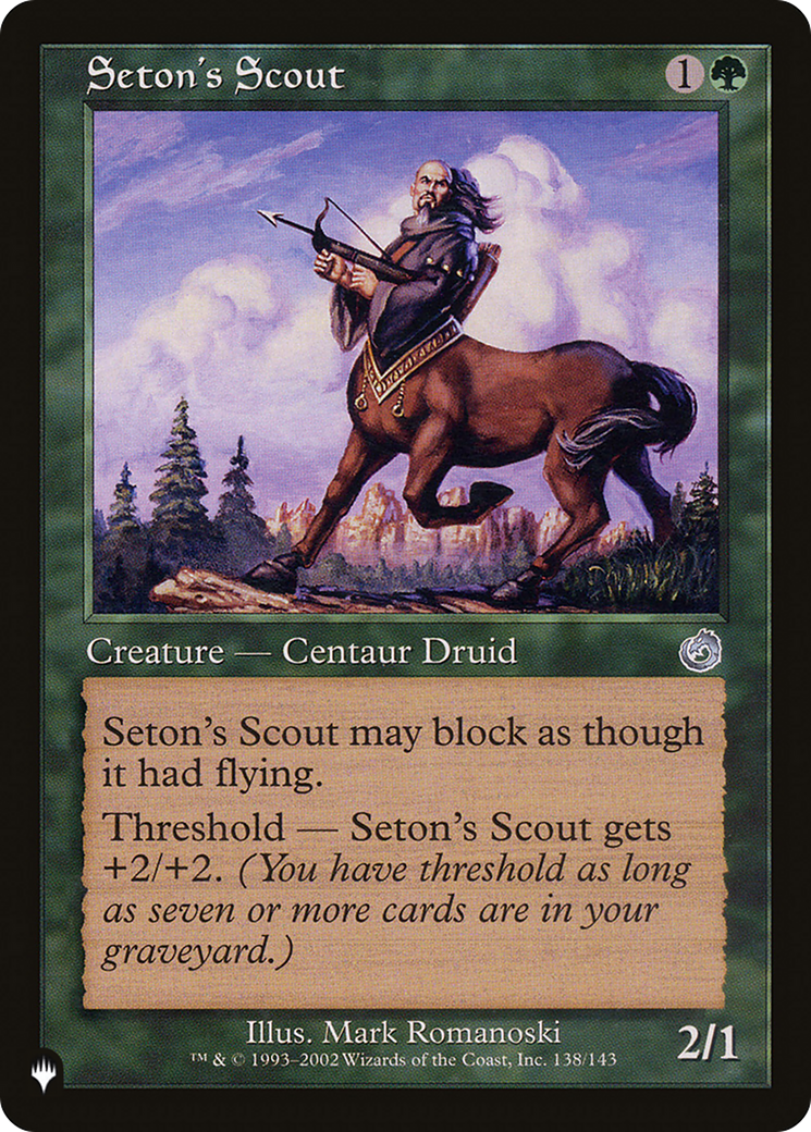 Seton's Scout [The List Reprints] | Game Grid - Logan