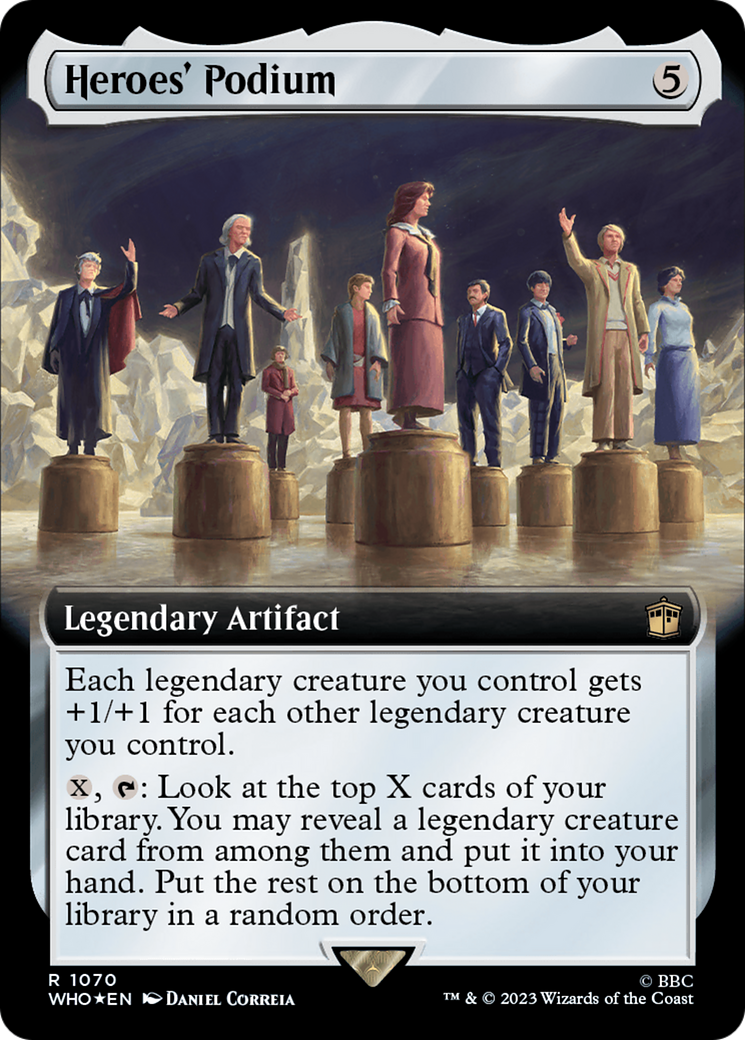 Heroes' Podium (Extended Art) (Surge Foil) [Doctor Who] | Game Grid - Logan