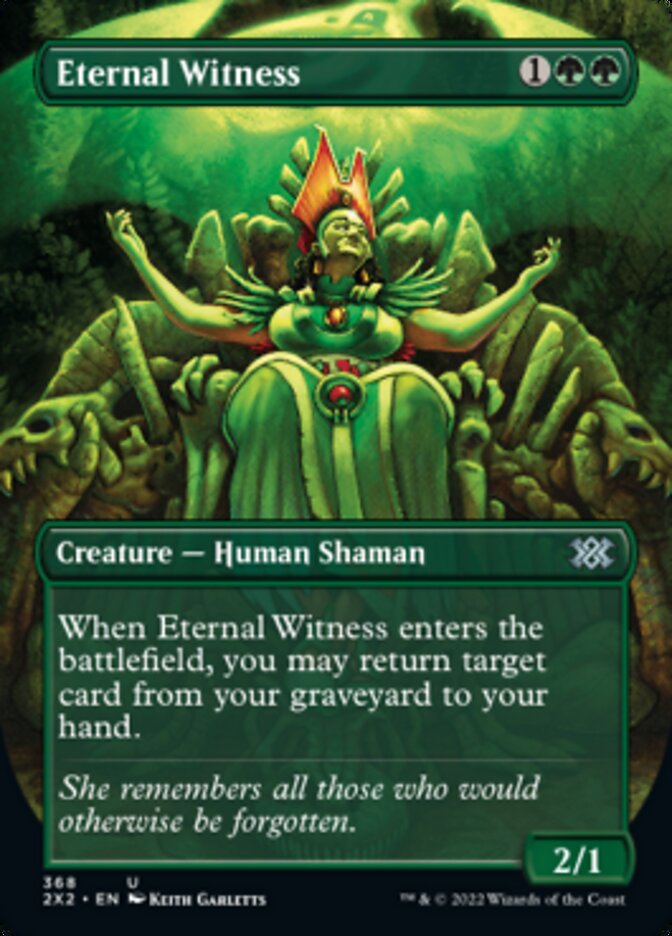 Eternal Witness (Borderless Alternate Art) [Double Masters 2022] | Game Grid - Logan