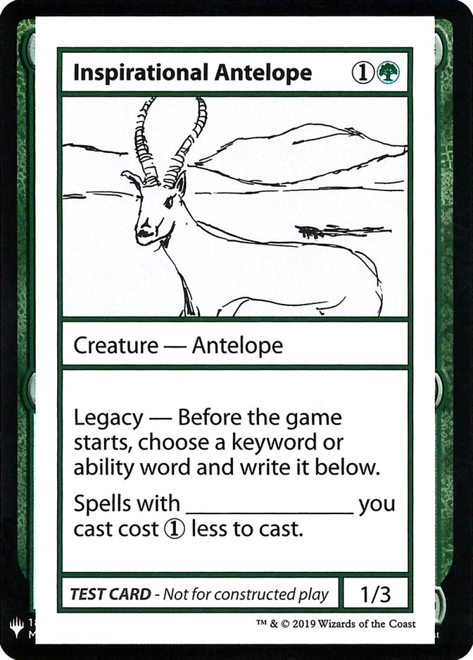 Inspirational Antelope [Mystery Booster Playtest Cards] | Game Grid - Logan