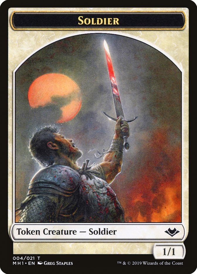 Soldier Token [Modern Horizons Tokens] | Game Grid - Logan
