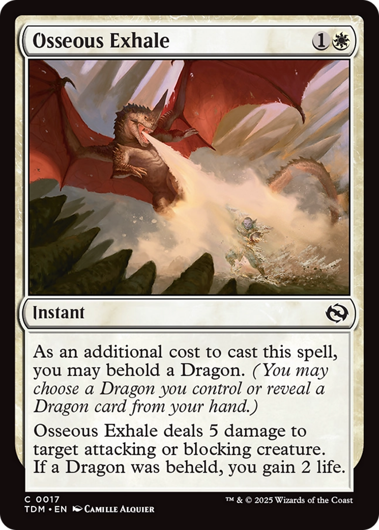 Osseous Exhale [Tarkir: Dragonstorm] | Game Grid - Logan
