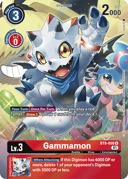 Gammamon [BT8-008] (Alternate Art) [New Awakening] | Game Grid - Logan