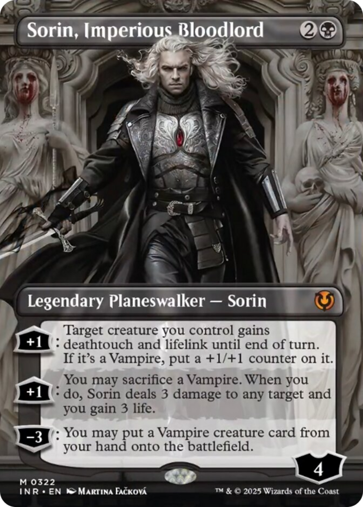 Sorin, Imperious Bloodlord (Borderless) [Innistrad Remastered] | Game Grid - Logan