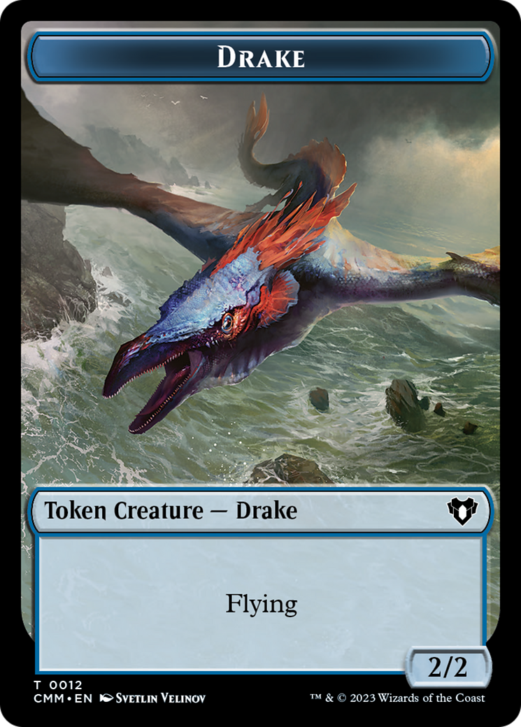 Drake Token [Commander Masters Tokens] | Game Grid - Logan