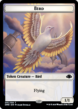 Zombie // Bird Double-Sided Token [Dominaria Remastered Tokens] | Game Grid - Logan