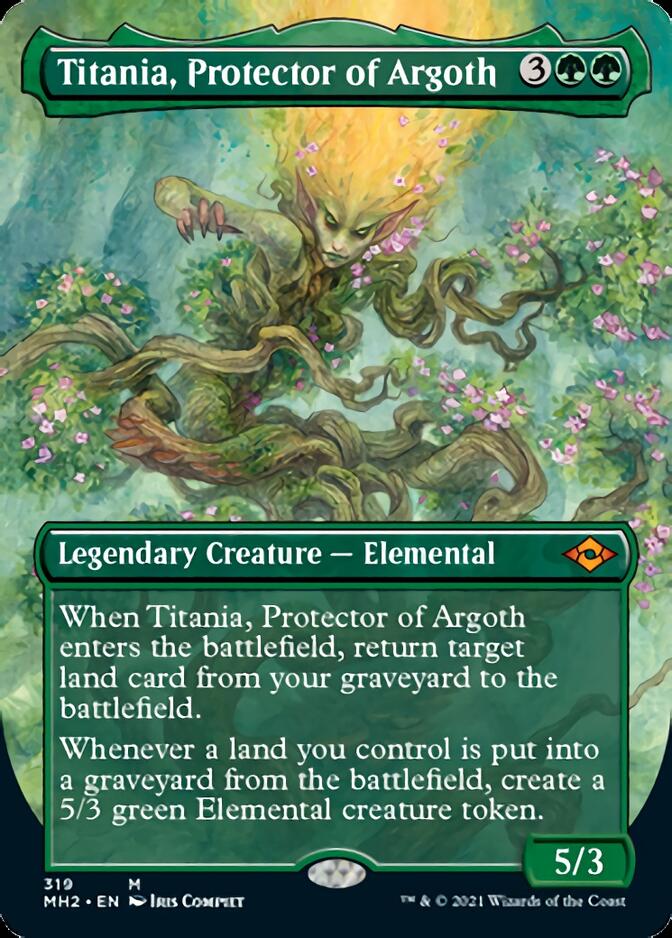 Titania, Protector of Argoth (Borderless Alternate Art) [Modern Horizons 2] | Game Grid - Logan