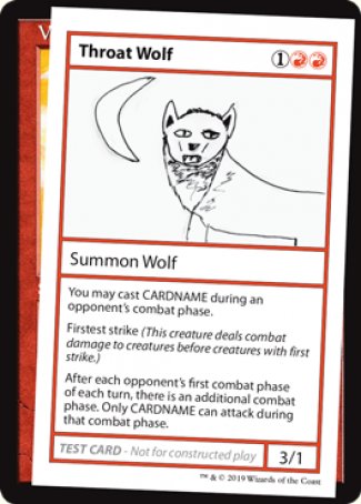 Throat Wolf (2021 Edition) [Mystery Booster Playtest Cards] | Game Grid - Logan