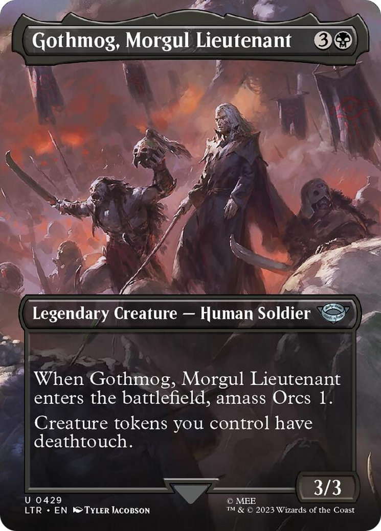 Gothmog, Morgul Lieutenant (Borderless Alternate Art) [The Lord of the Rings: Tales of Middle-Earth] | Game Grid - Logan