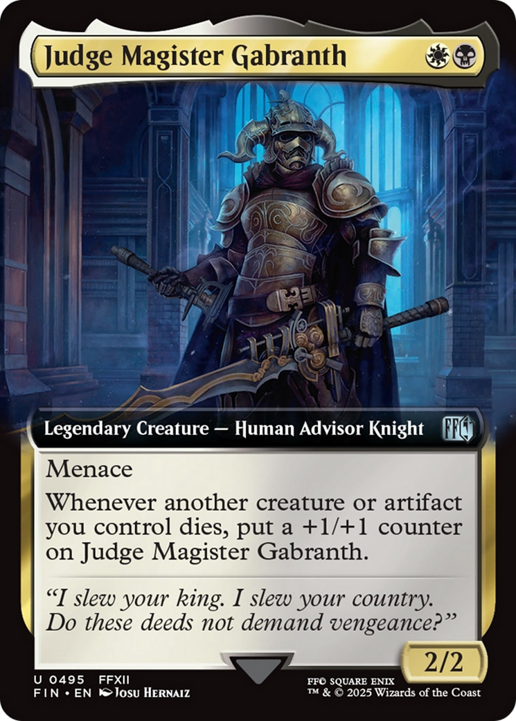 Judge Magister Gabranth (Extended Art) [FINAL FANTASY] | Game Grid - Logan