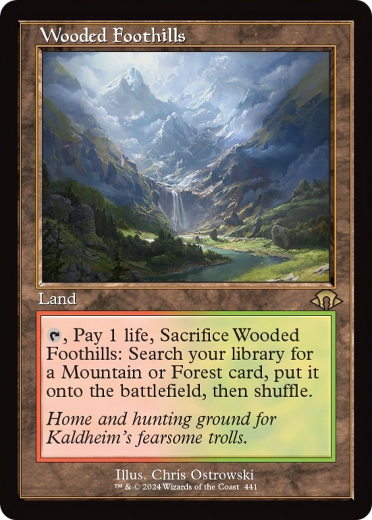 Wooded Foothills (Retro) [Modern Horizons 3] | Game Grid - Logan