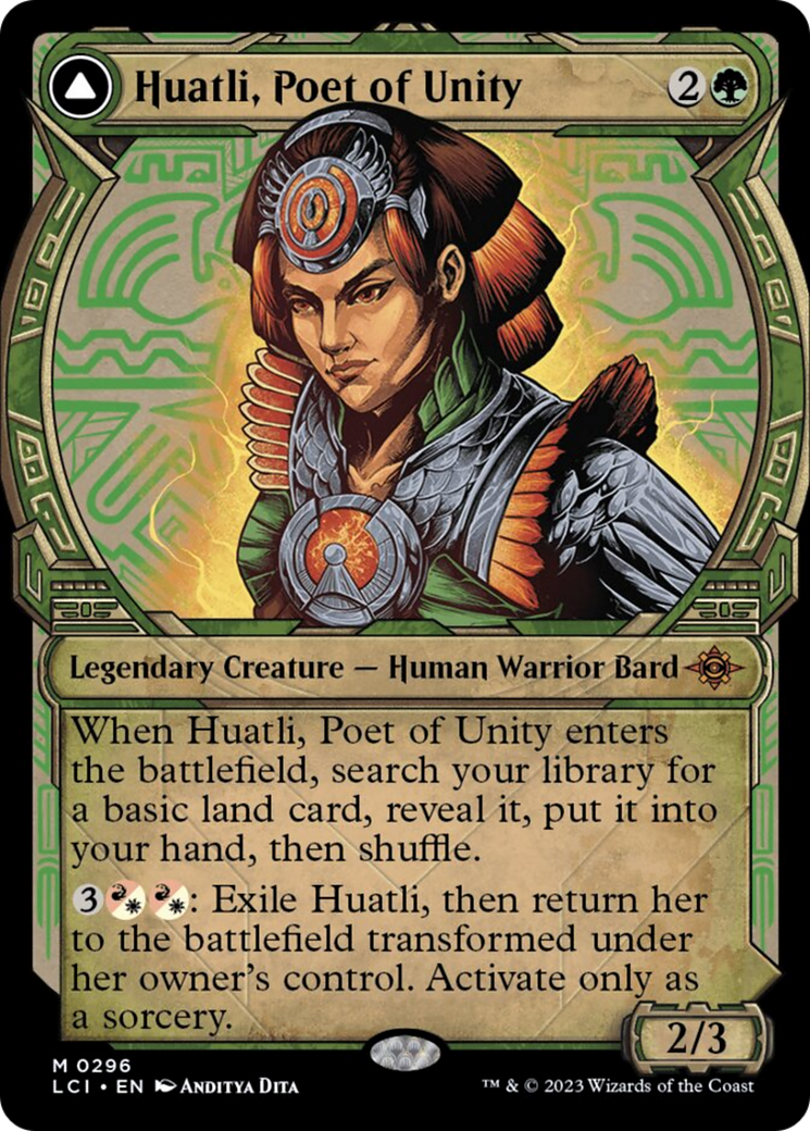 Huatli, Poet of Unity // Roar of the Fifth People (Showcase) [The Lost Caverns of Ixalan] | Game Grid - Logan